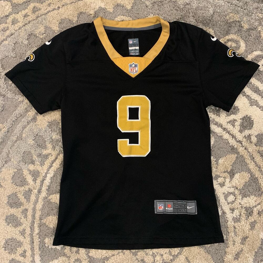 New Orleans Saints NFL  x Nike On Field #9 Drew Brees Jersey Women’s Size Large